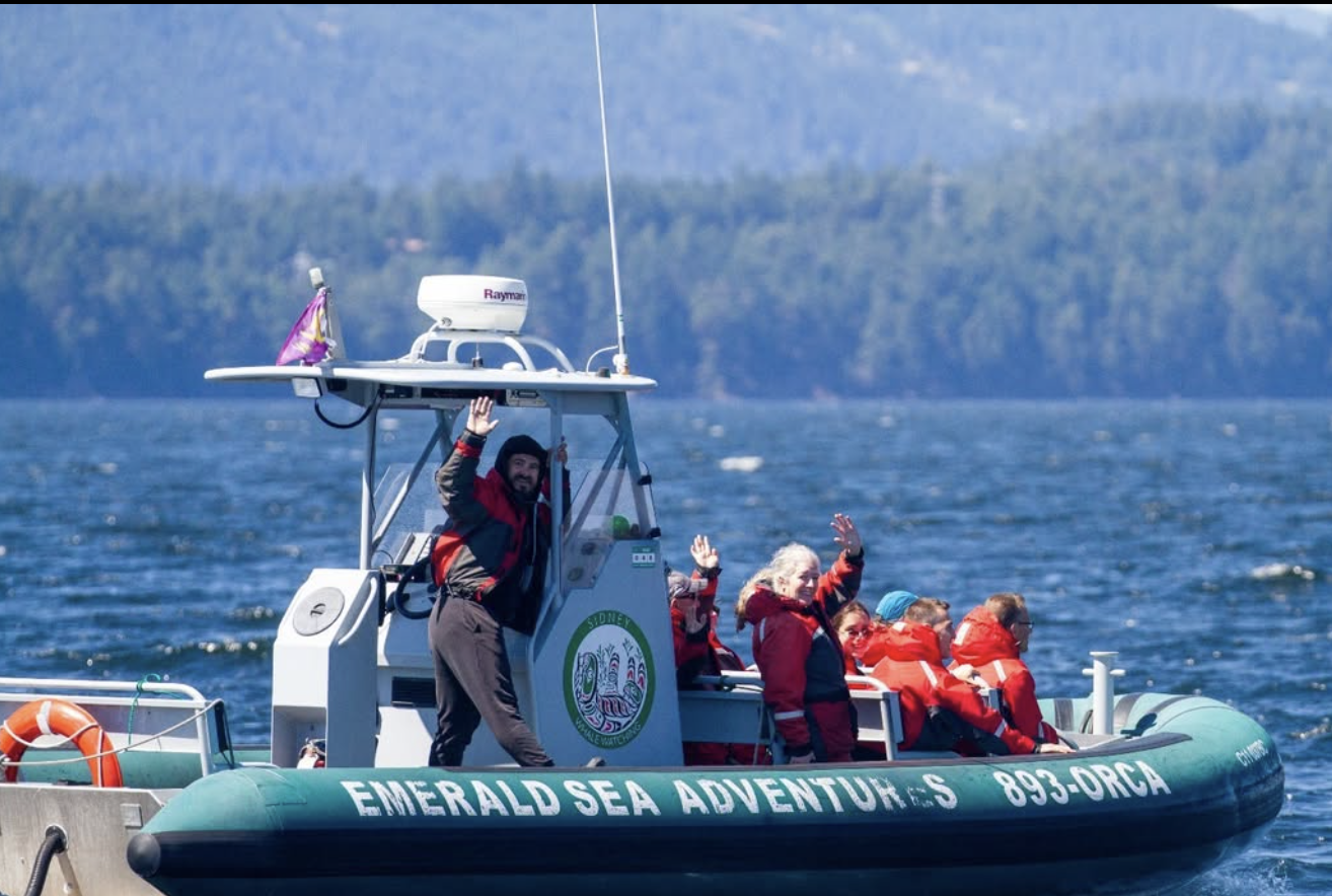 People on Whale Watching Boat